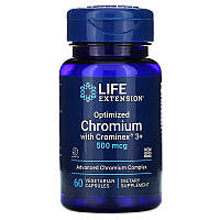 Хром, Chromium, Life Extension, 500 мкг, 60 капсул (LEX-15046)