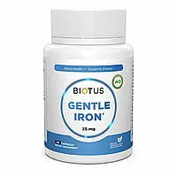 Железо, Gentle Iron, Biotus, 25 мг, 60 капсул (BIO-531149)