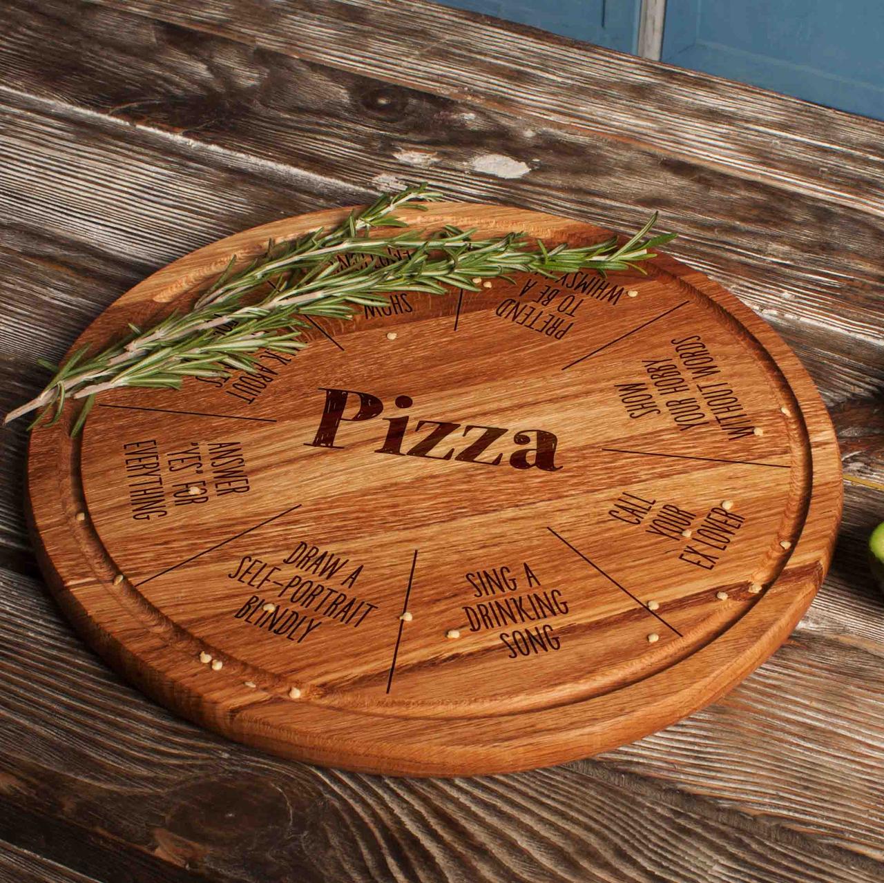 Дошка для нарізки "Pizza Board Game" 35 см - фото 3 - id-p2137930601