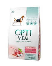 Optimeal (Оптимил) Корм для собак середніх порід з індичкою, 1,5 кг