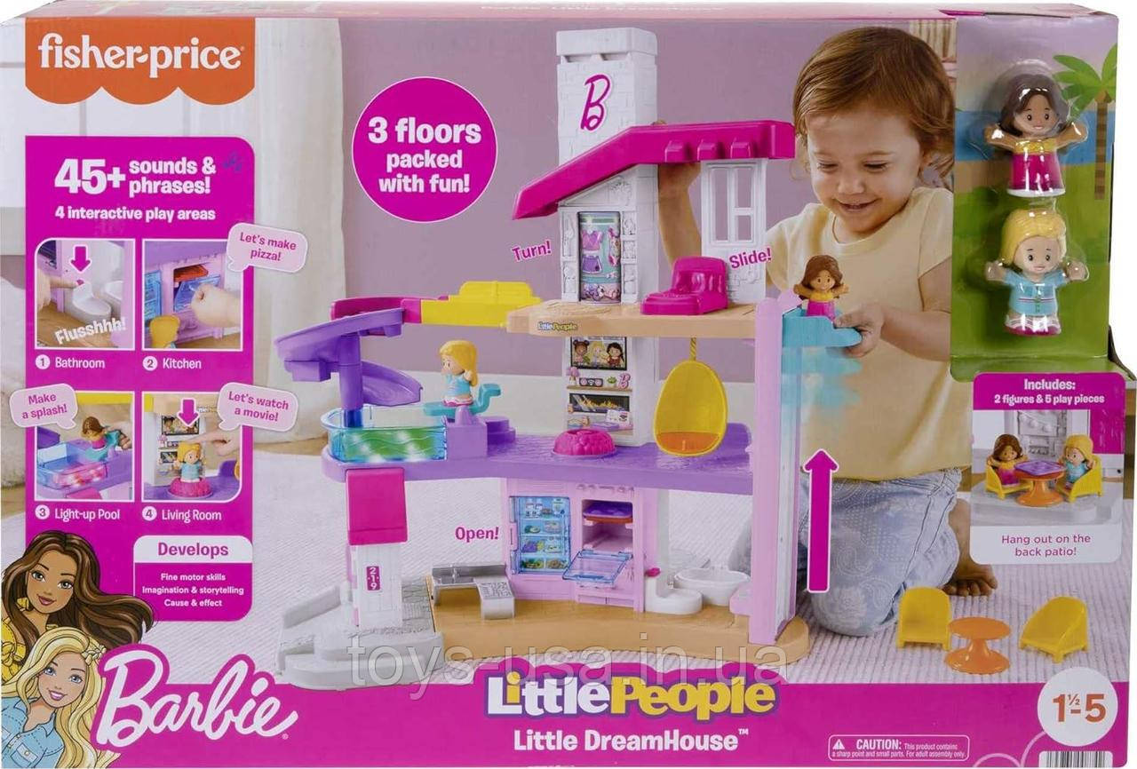 Будинок мрії Барбі Fisher-Price Little People Barbie Little Dreamhouse