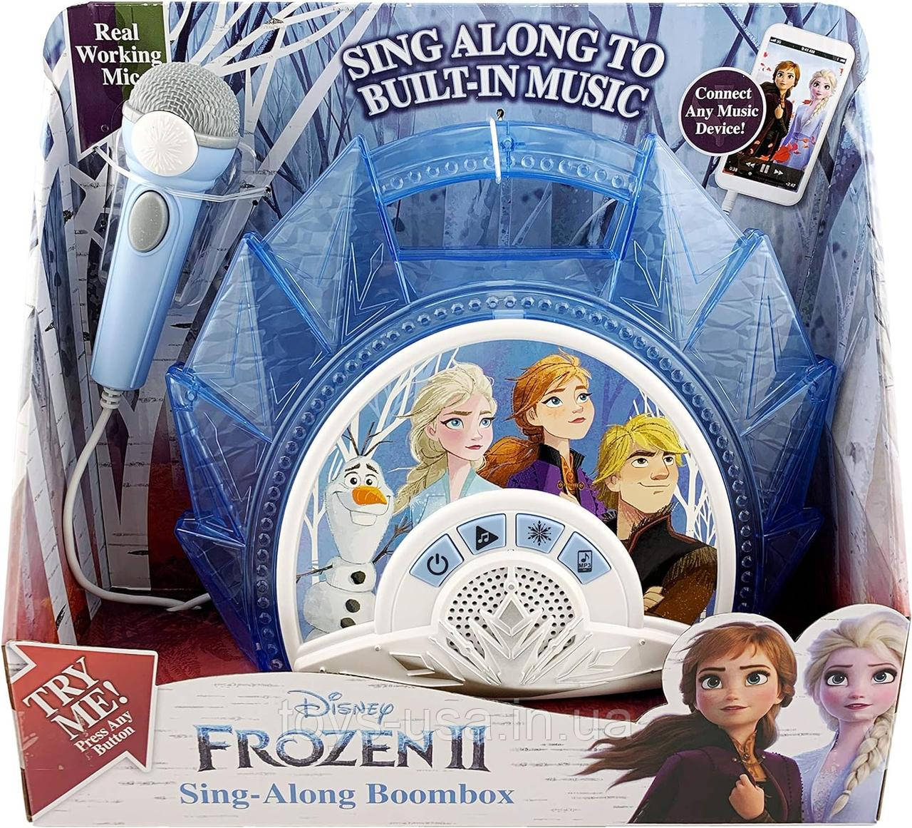 Бумбокс караоке плеєр Крижане серце Frozen Дісней Frozen Sing Along Boombox eKids