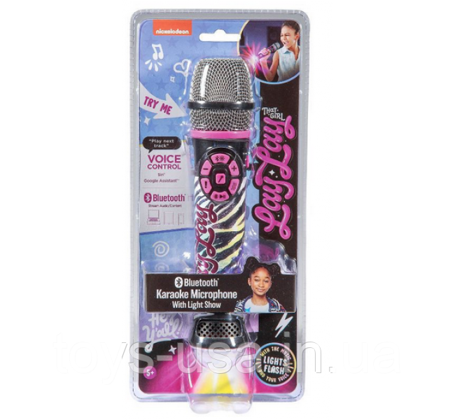 Мікрофон караоке плеєр з світловим ефектом That Girl Lay Lay Bluetooth Karaoke Microphone eKids