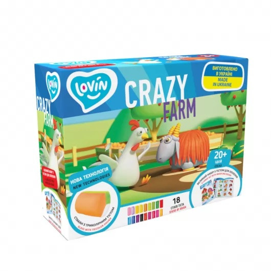 KM41189 Набір для ліплення з тістом Crazy Farm TM Lovin