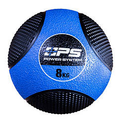 Медбол Power System PS-4138 Medicine Ball 8 кг. Black/Blue