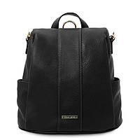 Женский рюкзак кожаный мягкий Tuscany TL142138 (Черный) Im_6163