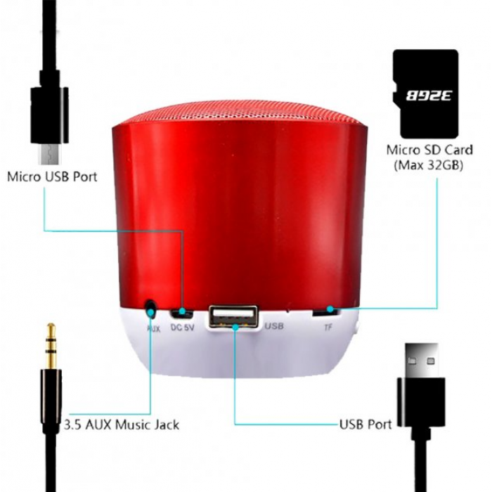 Тор! Беспроводная Bluetooth колонка HOPESTAR H9, HQ StrongPower Красная - фото 1 - id-p2137940394