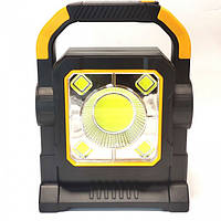 Тор! Туристический светодиодный прожектор LED фонарь с аварийным светом HC-7078A Жёлтый