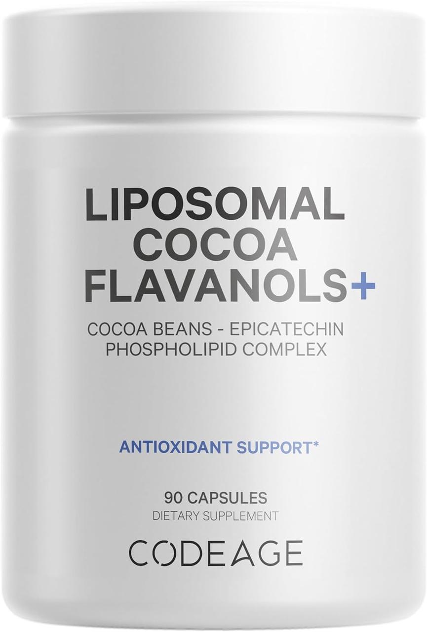 CodeAge Liposomal Cocoa Flavanols+ / Ліпосомальні флаваноли какао 90 капсул