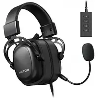 Накладные наушники Hator Hypergang 2 USB 7.1 Black (HTA-940)