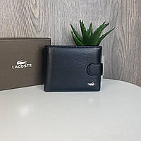 Мужской кожаный кошелек портмоне в стиле Лакоста люкс качество PRO_1200