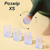 Силіконові накладки на каблуки Protective heel stoppers Round Transparent Розмір XS