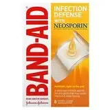 Band Aid, лейкопластыри, защита от инфекций с Neosporin, очень большая, 8 повязок Киев