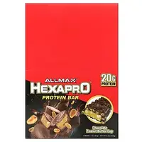 ALLMAX, Hexapro протеиновый батончик, со вкусом шоколада и арахисовой пасты, 12 шт. по 54 г (1,9 унции) в