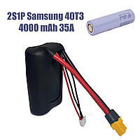 2s1p аккумулятор 4000 mAh для аппаратуры / пульта, 35A, Samsung 40T