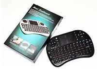 Беспроводная клавиатура KEYBOARD wireless MWK08/i8 + touch для смарт ТВ/ ПК/ планшетов черного цвета