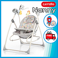 Колыбель-качели электронные Carrello Nanny 3в1 (CRL-0005) с мелодиями и таймером Grey Planet PRO_115