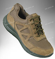 Тактичні демісезонні кросівки / військове шкіряне взуття ENIGMA Stimul (olive)