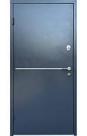 Двері вхідні металеві Блейд мет-мдф RAL 7024
