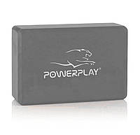 Блок для йоги PowerPlay 4006 Yoga Brick Серый D_243