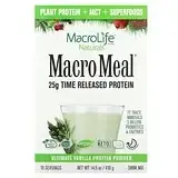 Macrolife Naturals, MacroMeal, Ultimate Protein Powder, Vanilla, 10 Packets, 1.4 oz (41 g) Each в Украине