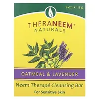 Organix South, TheraNeem Naturals, Neem Therapé, очищающее мыло для чувствительной кожи, овсянка и лаванда, в