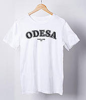 Необычный оригинальный подарок футболка мужская с патриотическим принтом "ODESA Ukraine 1794" белая PRO_330
