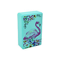Блок для йоги Фламинго MS 0858-13(Turquoise EVA 23 х 15 х 7,5 Лучшая цена