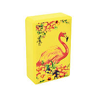 Блок для йоги Фламинго MS 0858-13(Yellow EVA 23 х 15 х 7,5 Лучшая цена