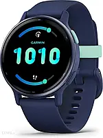 Часи Vivoactive 5 Bezel W Kolorze Navy z Silikonowym Paskiem Navy