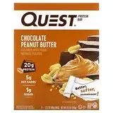 Quest Nutrition, Protein Bar, шоколадно-арахисовая паста, 4 батончика, 60 г (2,12 унции) в Украине