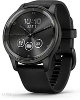 Часи GARMIN Vivomove Trend Niebieskoszara ramka z czarną kopertą [010-02665-00]