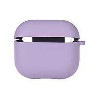 Чехол с микрофиброю Silicone Case Airpods 3 Elegant purple ON, код: 8294103