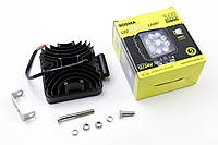 Фара дополнительная WORK LED LAMP 12/24V 9XLED EPISTAR 3W 1600 LM 30° квадратная (1 шт), BOSMA (6155