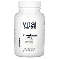 Vital Nutrients, цитрат стронция, 90 растительных капсул в Украине