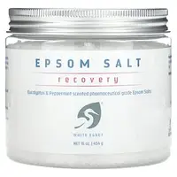 White Egret Personal Care, английская соль, для восстановления, эвкалипт и перечная мята, 454 г (16 унций) в