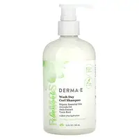 DERMA E, Ramos Clean Curls, шампунь для локонов, для волнистых, вьющихся и кудрявых волос, 355 мл (12 жидк. в