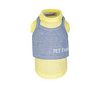 Борцовка Pet Fashion Denim S Желтая с синим (4823082424818) XE, код: 7622166