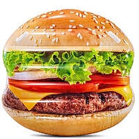 Матрас "Гамбургер" 145х142 см Intex Разноцветный (2000002479871)
