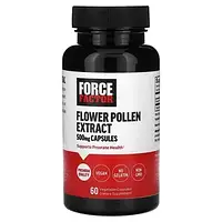 Force Factor, экстракт цветочной пыльцы, 500 мг, 60 вегетарианских капсул в Украине