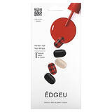 Edgeu, Гелевые обертывания для ногтей Perfect, ENA514, красное одеяло в клетку, набор из 16 полосок в Украине