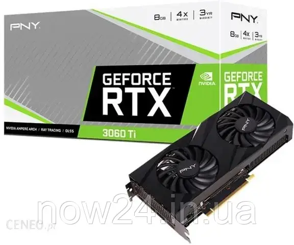 Відеокарти PNY GeForce RTX 3060 Ti 8GB GDDR6 (VCG3060T8LDFBPB1)