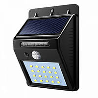 Вуличний світильник настінний на сонячній батареї з датчиком руху 100 діодів LED XE, код: 6830110