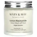 Mary & May, Lemon Niacinamide Glow, смываемая маска, 125 г (4,4 унции) в Украине