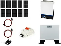 Сонячна електростанція Hybrydowy zestaw solarny off-grid ESB-10kW-48 MPPT 10xPV Mono 5kWh