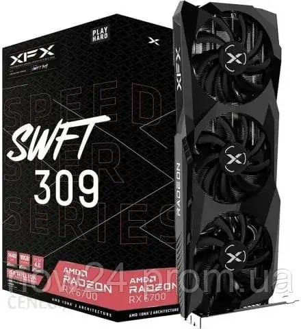 Відеокарти XFX Radeon RX 6700 SPEEDSTER SWFT309 10GB GDDR6 (RX67XLKWFDV)