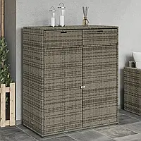 VidaXL Szafka Ogrodowa Szara 105X55X113cm Polirattan 365565