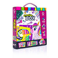 Набор для творчества Creative Box Единорог Vladi Toys VT4433-07, 9 картинок XE, код: 8323482