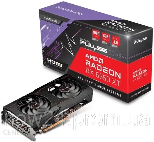 Відеокарти Sapphire Radeon RX 6650 XT PULSE GAMING OC 8GB GDDR6 (113190320G)