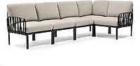 Nardi Sofa modułowa 1540x2940x880mm Komodo 5 Antracite TECH Panama 4037002131